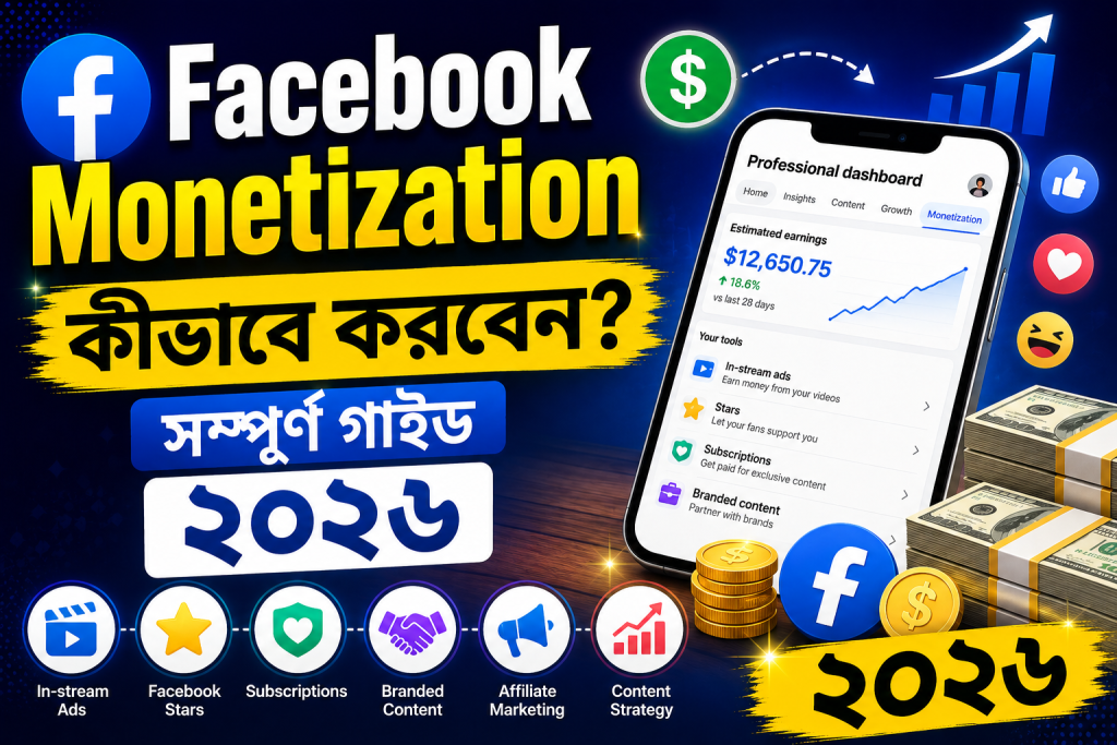 Facebook Monetization কীভাবে করবেন? সম্পূর্ণ গাইড ২০২৬